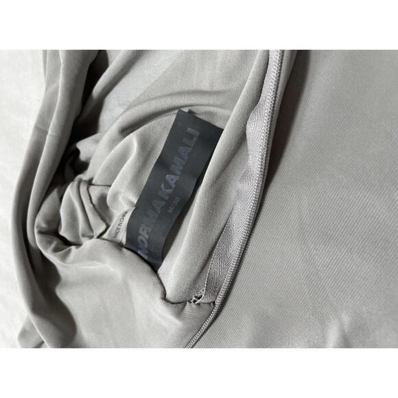 NWT Norma Kamali bodycon grey dust turtleneck contemporary minimalist medium - Picture 6 of 8